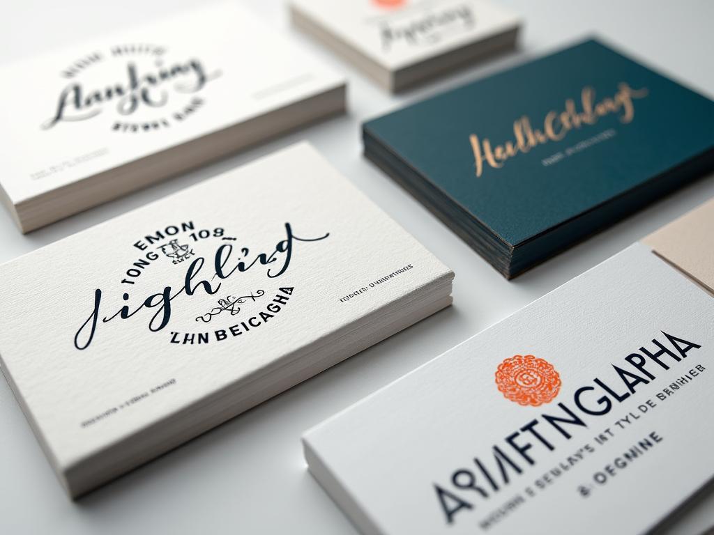 Portfolio de branding corporativo con caligrafía